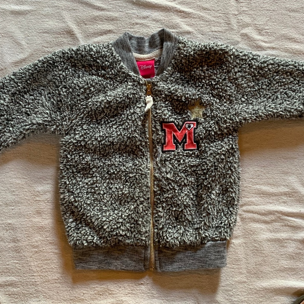 Disney Minnie Mouse Fleece Zip Jacket  12 M